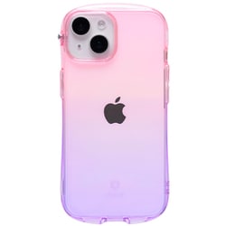iPhone 15/14/13用 iFace Look in Clear Lollyケース ピーチ・ヴァイオレット 41-986141