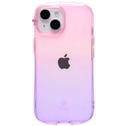 iPhone 15/14/13用 iFace Look in Clear Lollyケース ピーチ・ヴァイオレット 41-986141