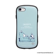 iPhone SE(第3世代)/SE(第2世代)/8/7用 iFace First Class KUSUMI ケース PEANUTS(ピーナッツ) くすみブルー ソファ 41-986455