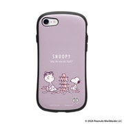 iPhone SE(第3世代)/SE(第2世代)/8/7用 iFace First Class KUSUMI ケース PEANUTS(ピーナッツ) くすみパープル トランプ 41-986486