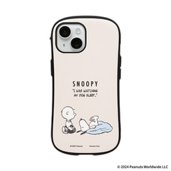 iPhone 15/14/13用 iFace First Class MagSynq KUSUMI ケース PEANUTS（ピーナッツ） くすみホワイト スリーピング 41-986493