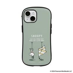 iPhone 15/14/13用 iFace First Class MagSynq KUSUMI ケース PEANUTS（ピーナッツ） くすみグリーン 凧喰いの木 41-986530