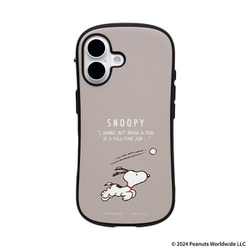 iPhone 16用 iFace First Class MagSynq KUSUMI ケース PEANUTS（ピーナッツ） くすみグレージュ ボール 41-986615