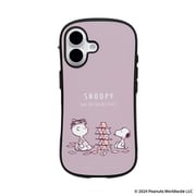 iPhone 16用 iFace First Class MagSynq KUSUMI ケース PEANUTS(ピーナッツ) くすみパープル トランプ 41-986622