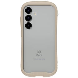 Galaxy S25用 iFace Reflection 強化ガラスクリアケース ベージュ 41-987292