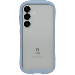 Galaxy S25用 iFace Reflection 強化ガラスクリアケース ペールブルー 41-987308