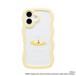 iPhone 16用 うねうねケース ディズニーキャラクター イエロー/くまのプーさん/はちみつ 661-989098