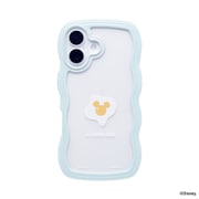 iPhone 16用 うねうねケース ディズニーキャラクター ミント/目玉焼き 661-989104