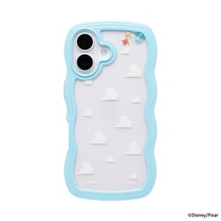 iPhone 16用 うねうねケース ディズニー＆ピクサーキャラクター ブルー/ウッディ＆バズ 661-989135
