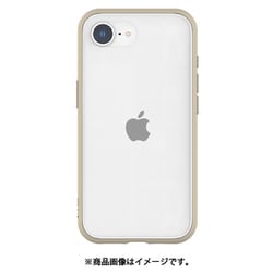 iPhone 16e用 IIIIfit Clear ケース（イーフィット クリアケース） ベージュ IFT-178BE