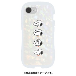 iPhone 16e用 クリスタルケース PEANUTS スヌーピー SNGG-124B