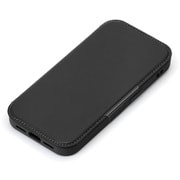 iPhone 16e用 ガラスフリップケース ブラック PG-25KGF01BK