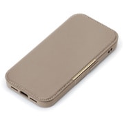 iPhone 16e用 ガラスフリップケース ベージュ PG-25KGF02BE