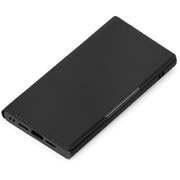 iPhone 16e用 マグネットアクセサリー対応 クリアフリップケース ブラック PG-25KMC01BK