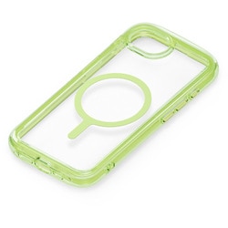 iPhone 16e用 マグネットアクセサリー対応 エアクッションケース ネオングリーン PG-25KMA06GR