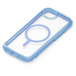 iPhone 16e用 マグネットアクセサリー対応 エアクッションケース ネオンブルー PG-25KMA07BL