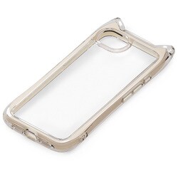 iPhone 16e用 ネコミミ エアクッションケース ベージュ PG-25KAR10BE