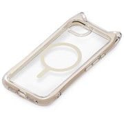 iPhone 16e用 マグネットアクセサリー対応 ネコミミ エアクッションケース ベージュ PG-25KMA10BE