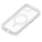 iPhone 16e用 マグネットアクセサリー対応 ウェーブ エアクッションケース クリア PG-25KMA11CL