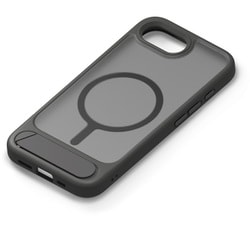 iPhone 16e用 マグネットアクセサリー対応 スタンド付ハイブリッドケース マットブラック PG-25KMH09BK