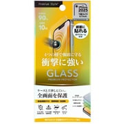 iPhone 16e/14/13/13Pro兼用 液晶全画面保護ガラス 衝撃吸収 高透明 PG-25KGL08SP