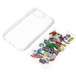 iPhone 16e用 クリアハイブリッドケース マーベル PG-D25KPT08MVL