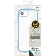 iPhone 16e用 ケース Puffull 耐衝撃 バンパー ハイブリッドケース/ペールブルー RT-P50CMD1/PA