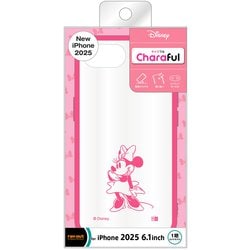 iPhone 16e用 ケース ディズニーキャラクター/耐衝撃 バンパー ハイブリッドケース Charaful/ミニーマウス RT-DP50UC/MNM