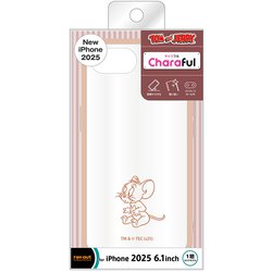 iPhone 16e用 ケース トムとジェリー 耐衝撃 バンパー ハイブリッドケース Charaful/ジェリー RT-WP50UC/JR2M