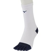 ゴルフソックス メンス ドライベクター 5本指ソックス レギュラー丈 25~27cm ホワイト E2JXC00201