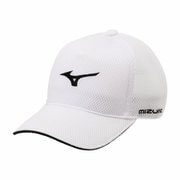 ダブルラッセルメッシュキャップ ホワイト×ブラック E2MWA00670