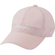 ゴルフキャップ メンズ サッカーストライプキャップ ホワイト×ライトピンク E2MWC00476