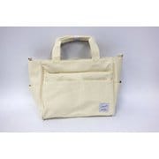 帆布12ポケ2WAY手提げ アイボリー GR-2740
