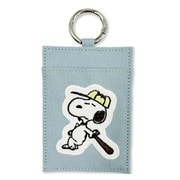 SPZ-3772 PEANUTS シングルパスケース アップリケ ベースボール スヌーピー