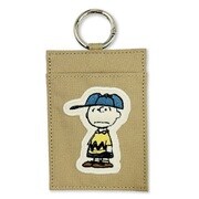 SPZ-3773 PEANUTS シングルパスケース アップリケ チャーリー・ブラウン