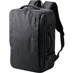 リュック バックパック 大容量 収納拡張機能 33L A4/15.6インチノートPC収納可 キャリーオン仕様 ブラック BM-BPEX01BK