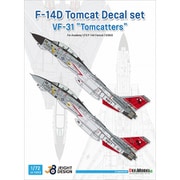 JD72013 1/72 現用 アメリカ海軍 F-14D トムキャット デカールセット VF-31 トムキャッターズ （アカデミー用） [プラモデル用品]