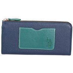 USPA2687 [ラウンドファスナー財布 NAVY/GREEN]