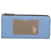 USPA2687 [ラウンドファスナー財布 BLUE/GREIGE]