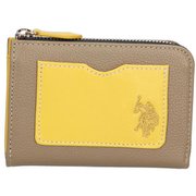 USPA2688 [ファスナー財布 BEIGE/YELLOW]