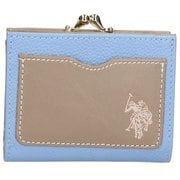 USPA2689 [がま口財布 BLUE/GREIGE]