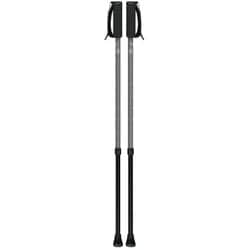 しっかり2本杖 ウォーキングポール グレー 86-114cm 2本セット