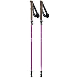 フォールダーTWIST115 トレッキングポール 形状I型 折りたたみ式 ボルドー 100-115cm 2本セット