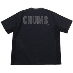 エアトレイルストレッチチャムスTシャツ メンズ カットソー Black（K001） XLサイズ CH01-2580