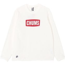 ロゴロングスリーブTシャツ メンズ カットソー White×Red（W014） Lサイズ CH01-2273