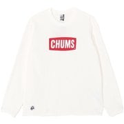 ロゴロングスリーブTシャツ メンズ カットソー White×Red(W014) Lサイズ CH01-2273