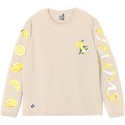 レモンロングスリーブTシャツ メンズ カットソー Greige(G057) Mサイズ CH01-2513