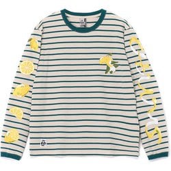 レモンロングスリーブTシャツ メンズ カットソー Cream/Teal Green（W106） Mサイズ CH01-2513