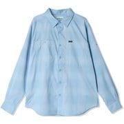シルバーリッジユーティリティライトプレイドロングスリーブシャツ メンズ シャツ Ripple Blue Large Blur Check(431) Lサイズ AE3599