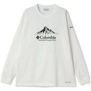 アーバンハイクグラフィックロングスリーブTシャツ メンズ カットソー Sea Salt, Front Print(125) Lサイズ PM0571
